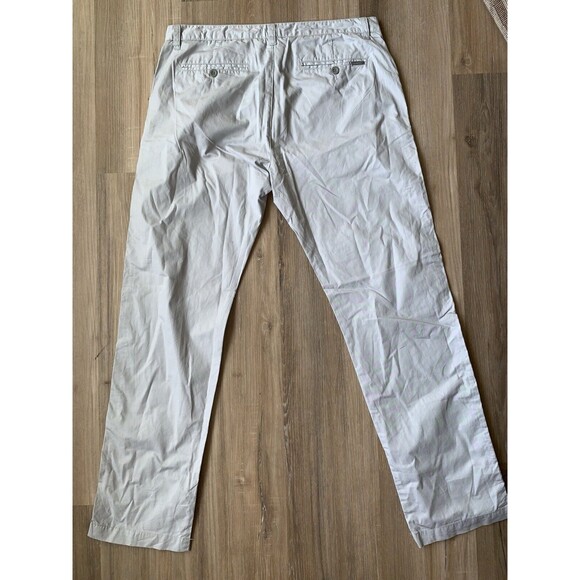 Calvin Klein Men's Gray Lightweight Cotton Pants RN# 36543 CA#50900 34W 32L EUC - Picture 6 of 9